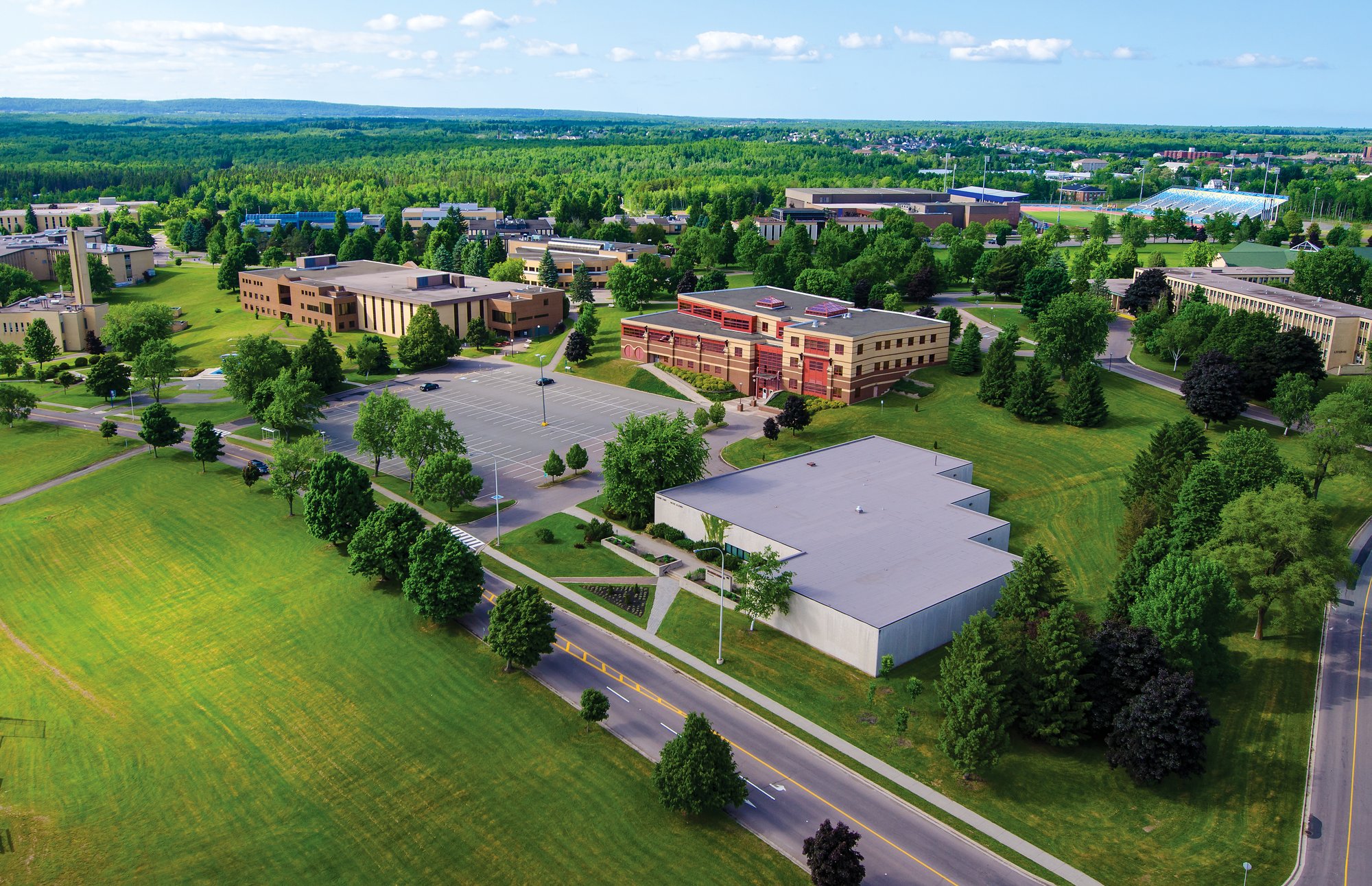 Aerial photo of Université de Moncton