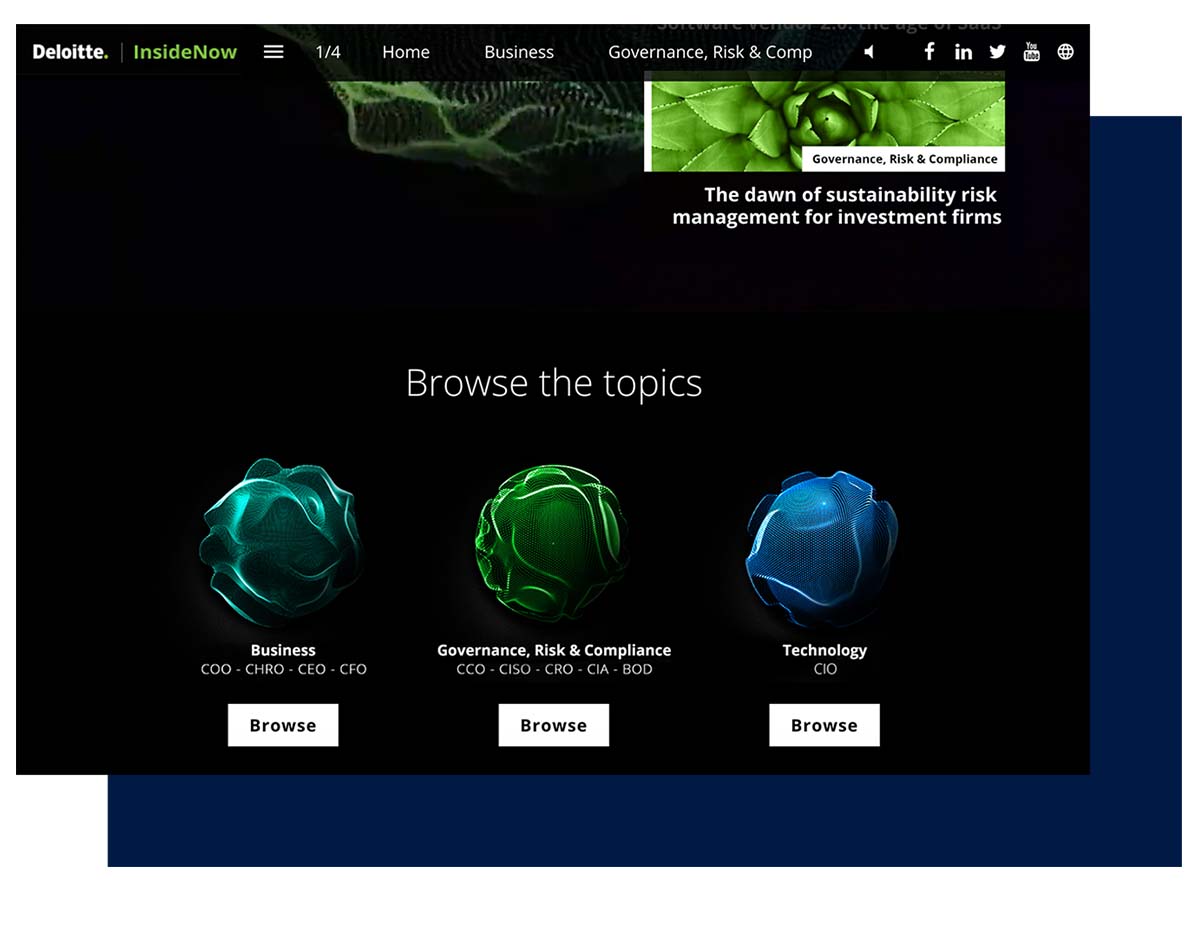 Deloitte interactive content hub