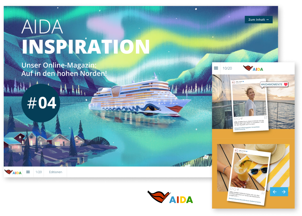 Inspirational Magazine Example AIDA Cruises