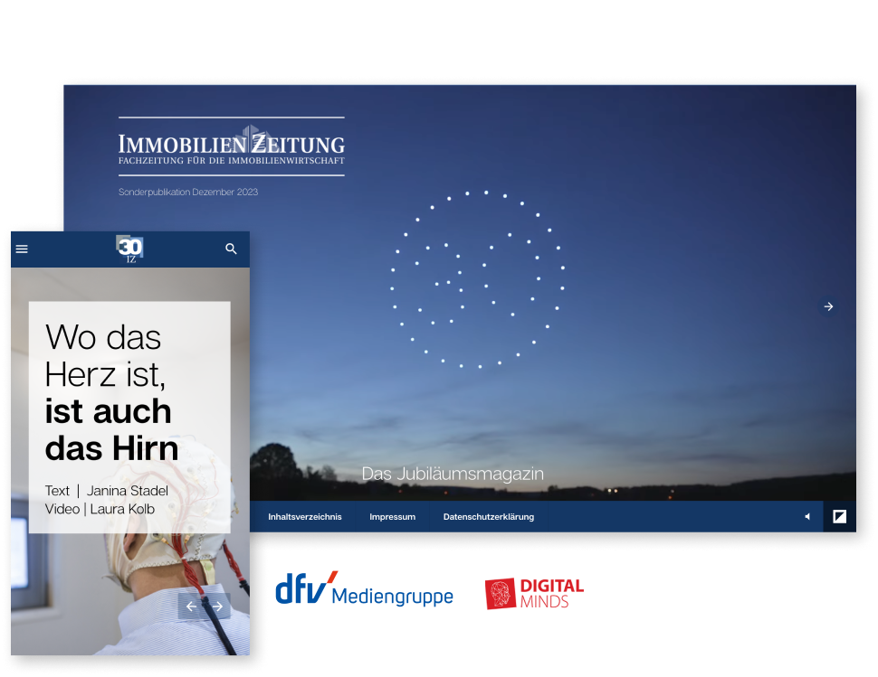 Deutscher Fachverlag Anniversary Magazine for Immobilien Zeitung