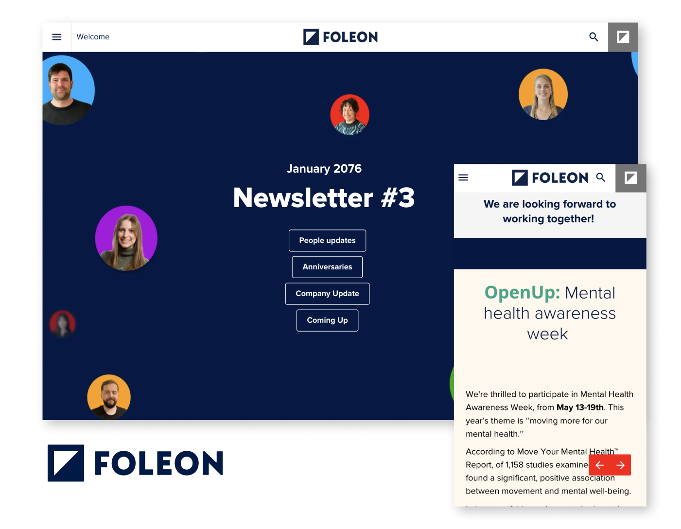 Foleons internal Newsletter