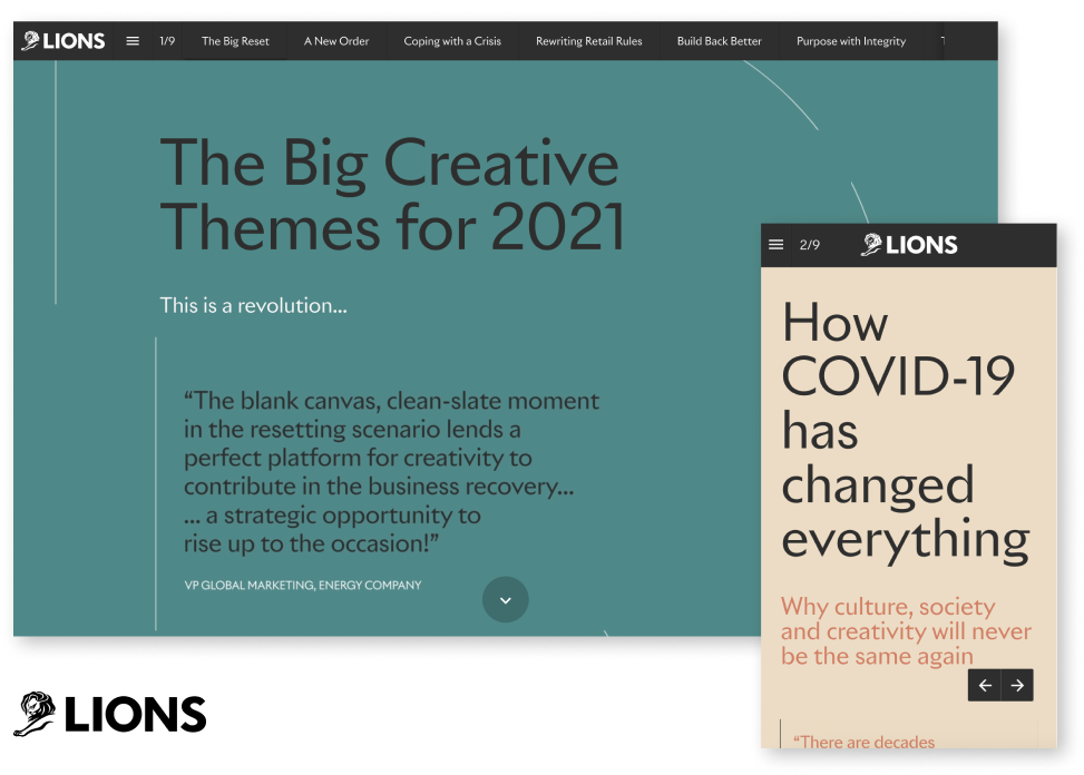 Interactive Report Example Cannes Lions