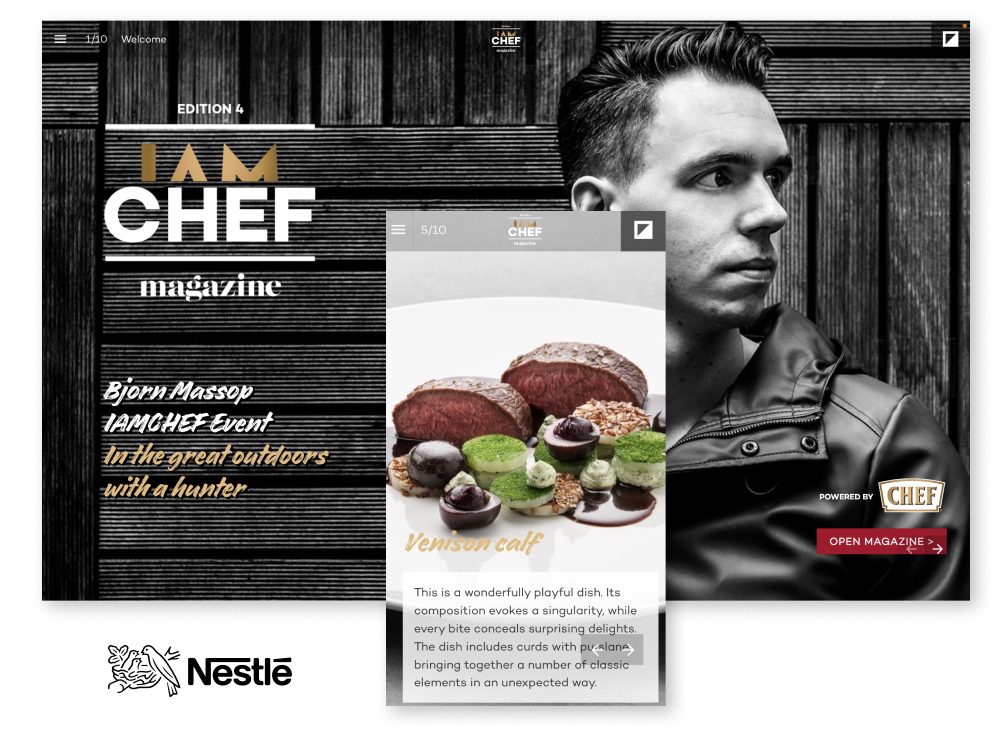 Interactive Magazine Example Nestle