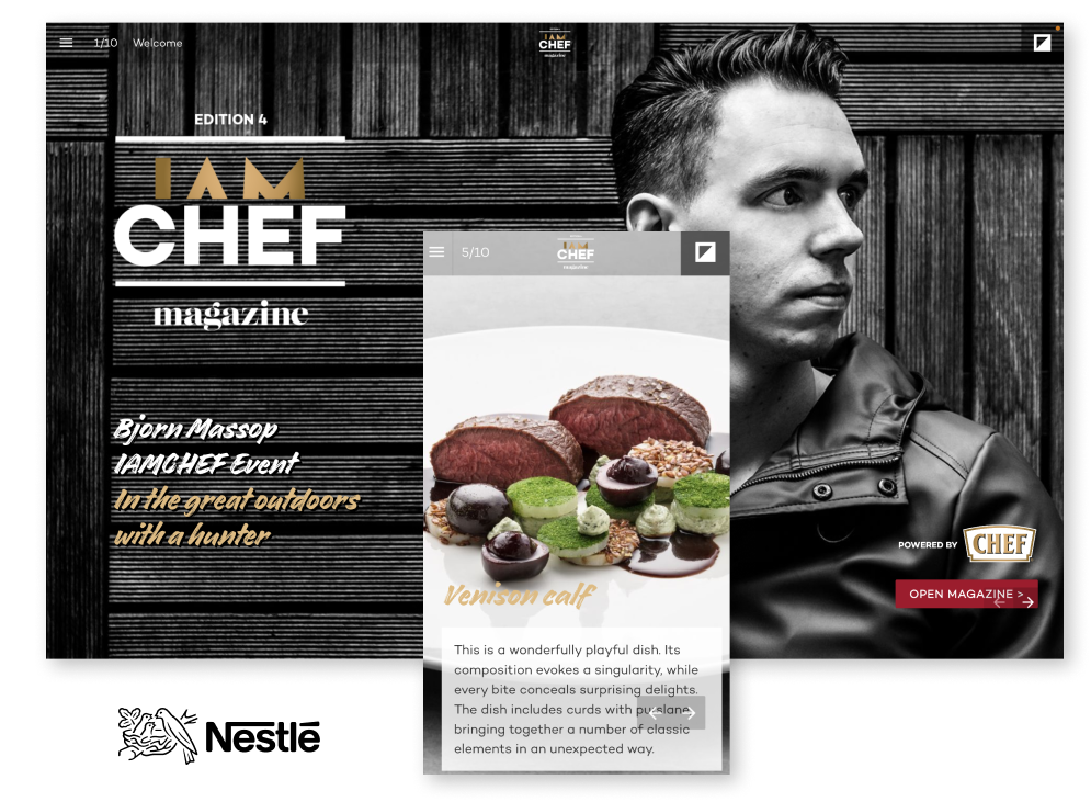 Interactive Magazine Example Nestle