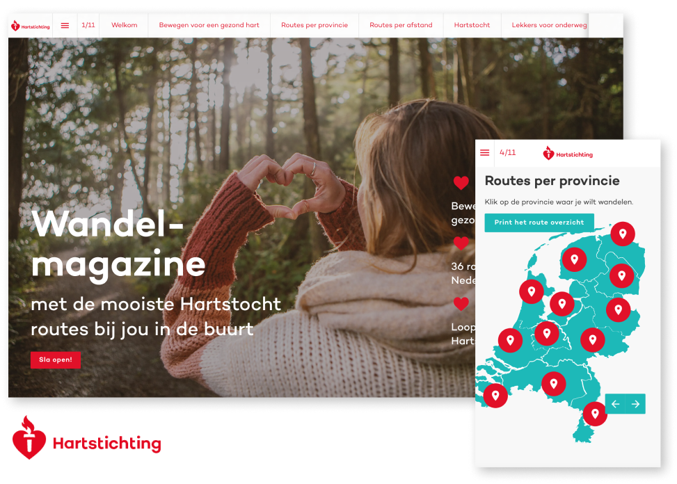 Interactive Magazine Example Hartstichting