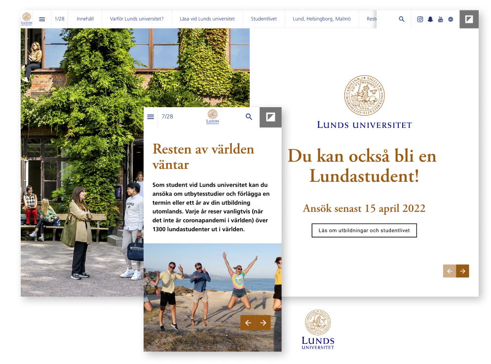 Interactive Magazine Example Lund University